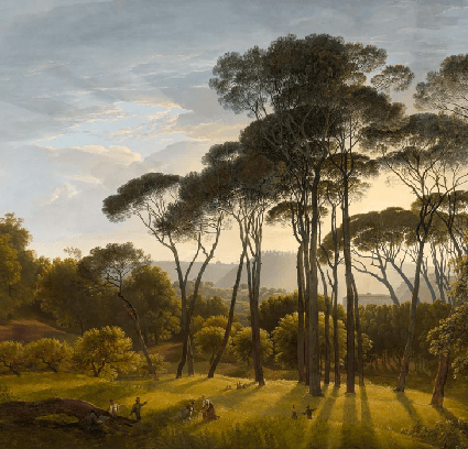 Papier peint paysage historique italien