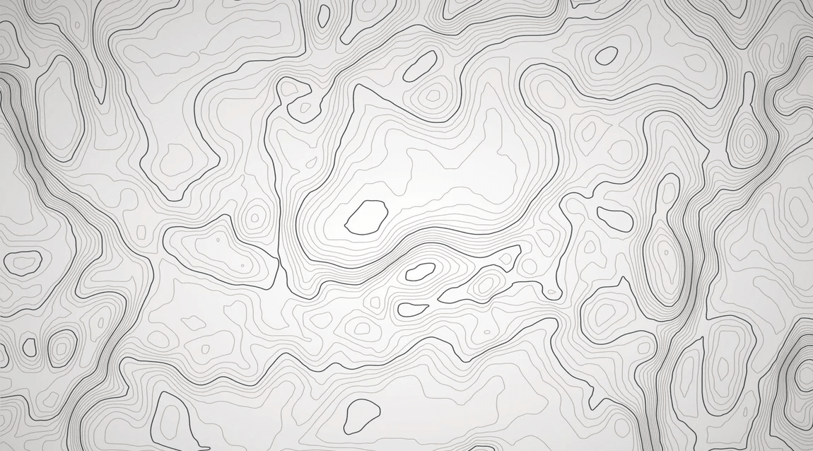 Papier peint ligne topographique - Noir et blanc - Muralconcept