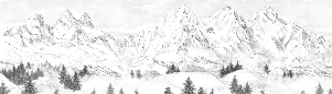 Papier peint Aiguilles d'Arves