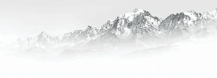 Tapete Mont Blanc im Nebel schwarz und weiß - Muralconcept