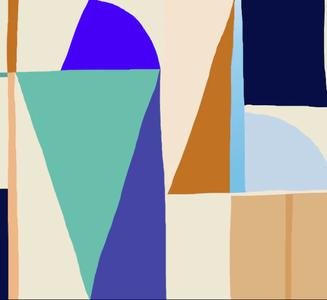 Papier peint abstrait géométrique tendance - Muralconcept