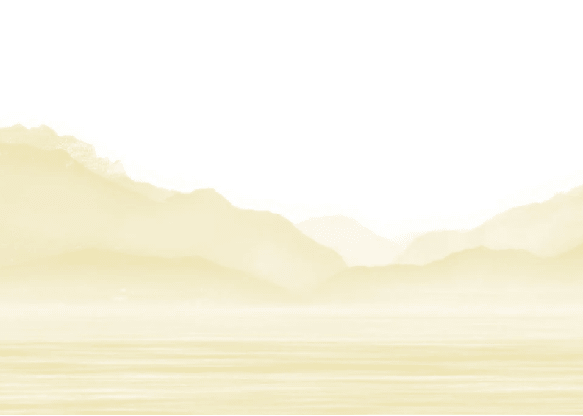 Papier peint Annecy et son lac paisible jaune - Muralconcept