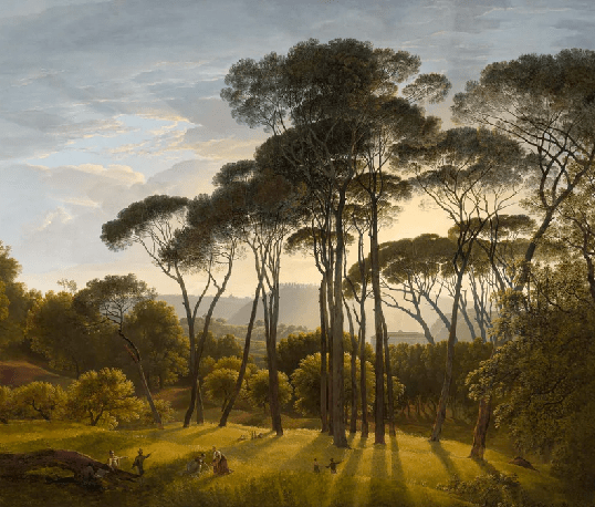 Papier peint paysage historique italien