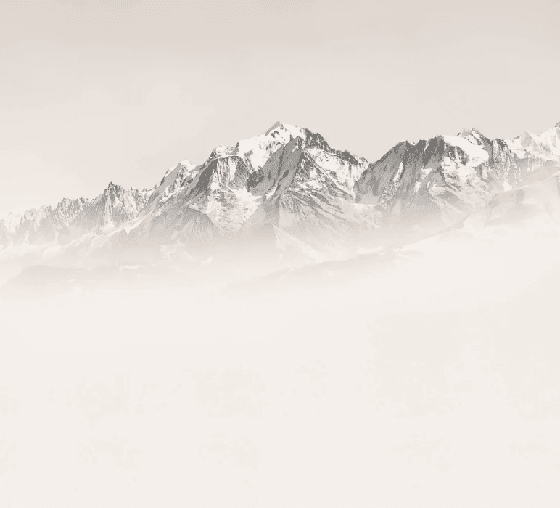 Papier peint Mont Blanc dans la brume sépia - Muralconcept