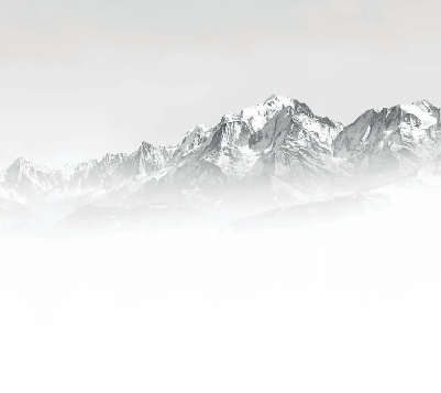 Mont Blanc in the Mist black and white wallpaper