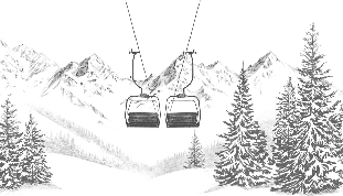 Papier peint immersion Alpine - Muralconcept