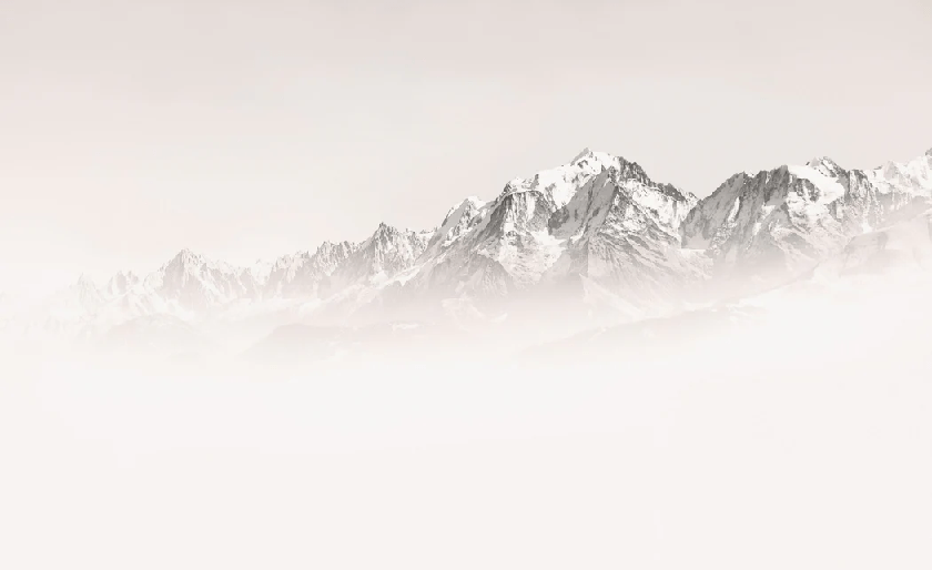 Foggy morning wallpaper Mont Blanc