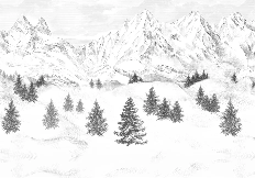 Papier peint Aiguilles d'Arves