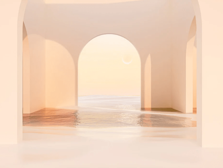 Panorama-Tapete Design sunset arch