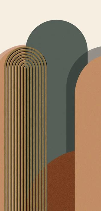 Papier peint Art déco graphique tendance - Muralconcept