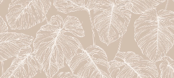 Papier peint feuille monstera sable, XXL, tendance