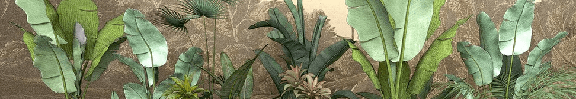Restaurant wallpaper jungle trend indonesia