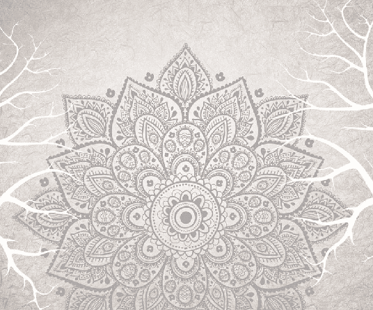 Papier peint intissé mandala bohème indien - Muralconcept