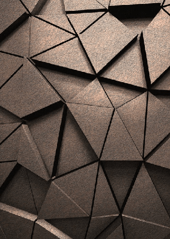 Papier peint 3D black perspective rouille - Muralconcept
