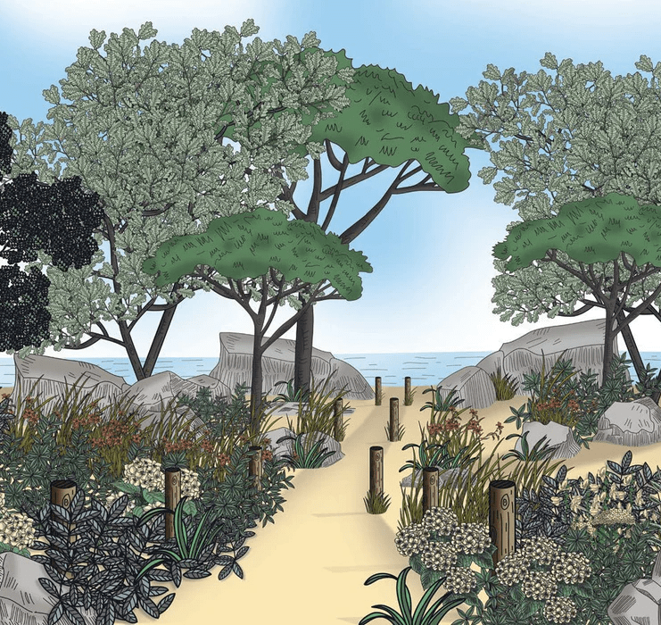 Papier peint paysage France bord de mer - Muralconcept