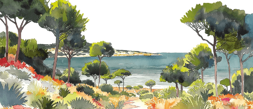 Summer air panoramic wallpaper