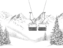 Papier peint immersion Alpine - Muralconcept