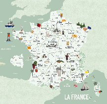 Carta da parati verde della Francia per bambini