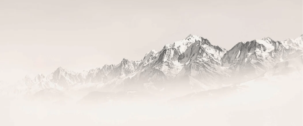 Mont Blanc in sepia mist wallpaper
