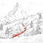 Papier peint panoramique Mont Cervin, XXL, tendance