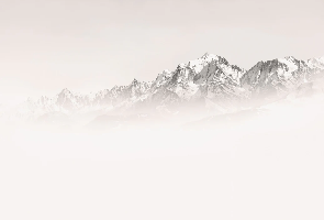 Foggy morning wallpaper Mont Blanc