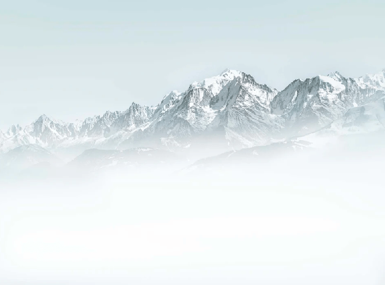 Mont Blanc in the blue mist wallpaper