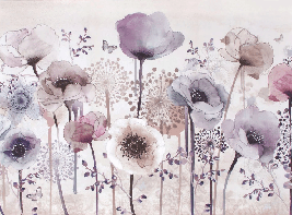Papier peint Fleur Parme