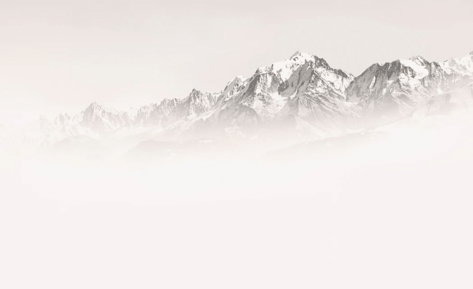 Papier peint matin brumeux Mont Blanc - Muralconcept