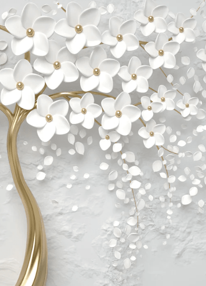Papier peint toilette tree 3D - Muralconcept