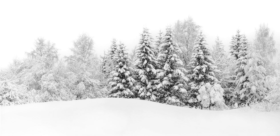 Papier peint panoramique évasion hivernale - Muralconcept