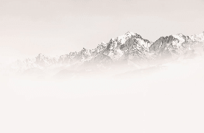 Papier peint matin brumeux Mont Blanc - Muralconcept