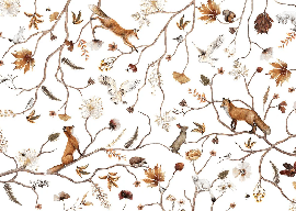 Papier peint enfant forêt aventure, XXL, tendance