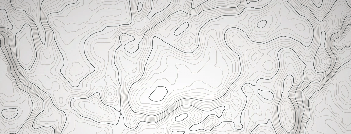 Topographic line wallpaper - Black and white
