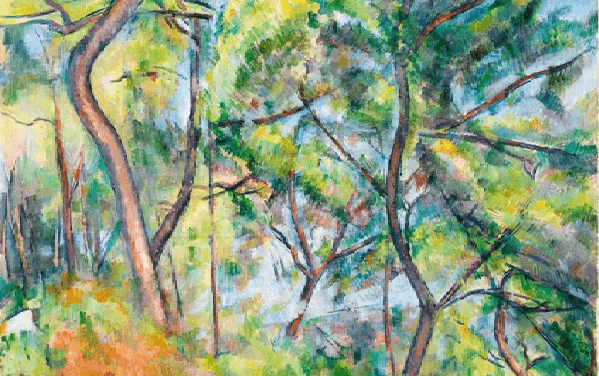 Papier peint forêt de pins - Paul Cézanne