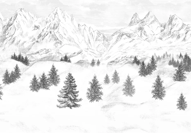 Papier peint Aiguilles d'Arves