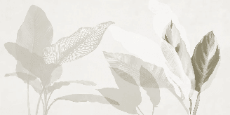 Papier peint feuillage moderne sépia - Muralconcept