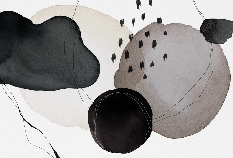 Papier peint moderne aquarelle - Muralconcept