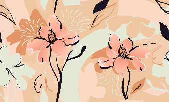 Papier peint yoga méditation fleur
