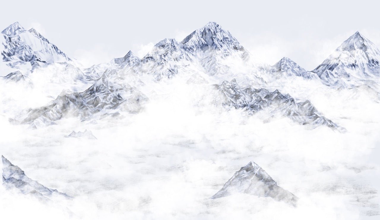 Carta da parati blu del Monte Everest