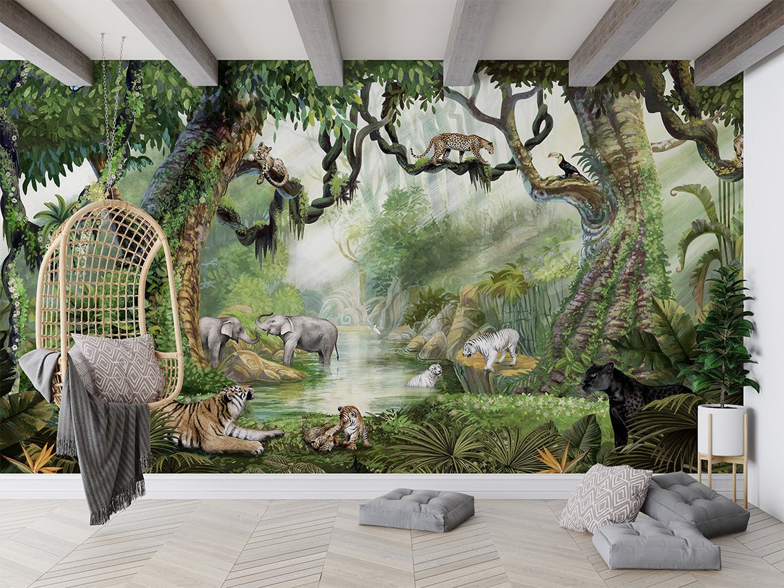 Children's wallpaper secret jungle