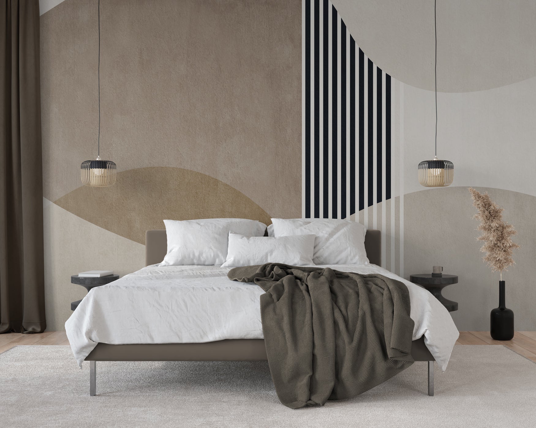 Papier peint forme créative, mural concept, tendance