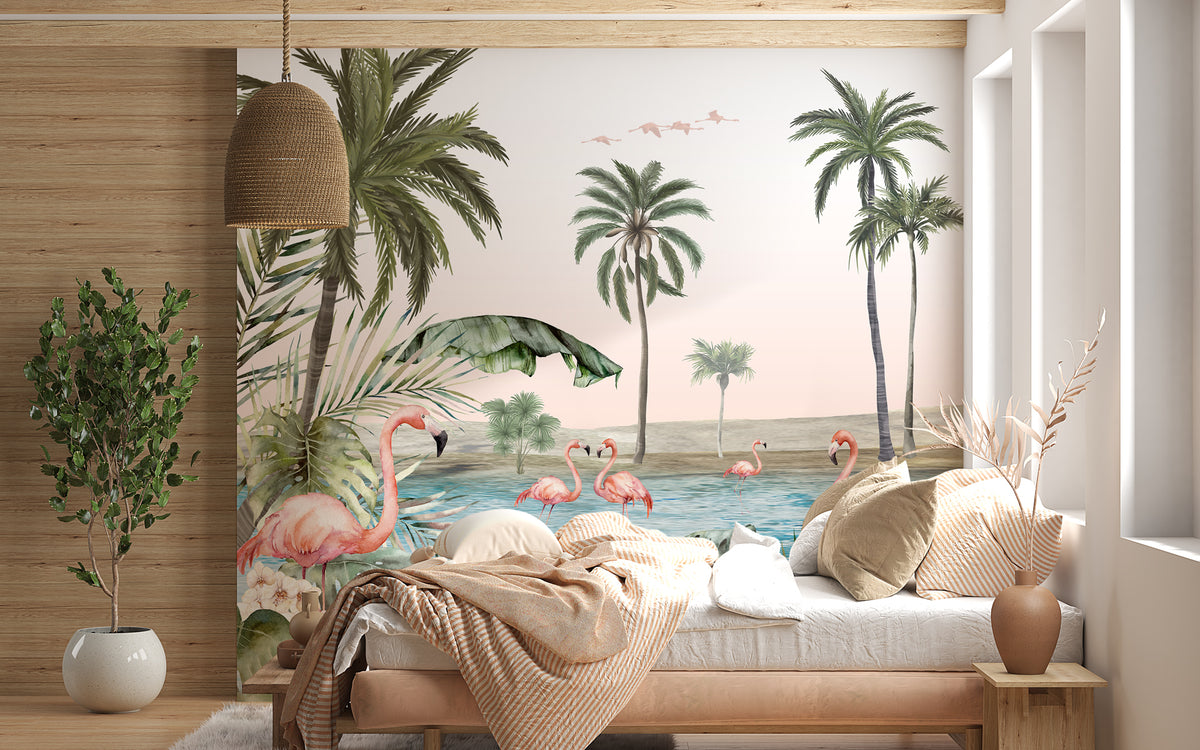 Tapete Oasis Flamingo