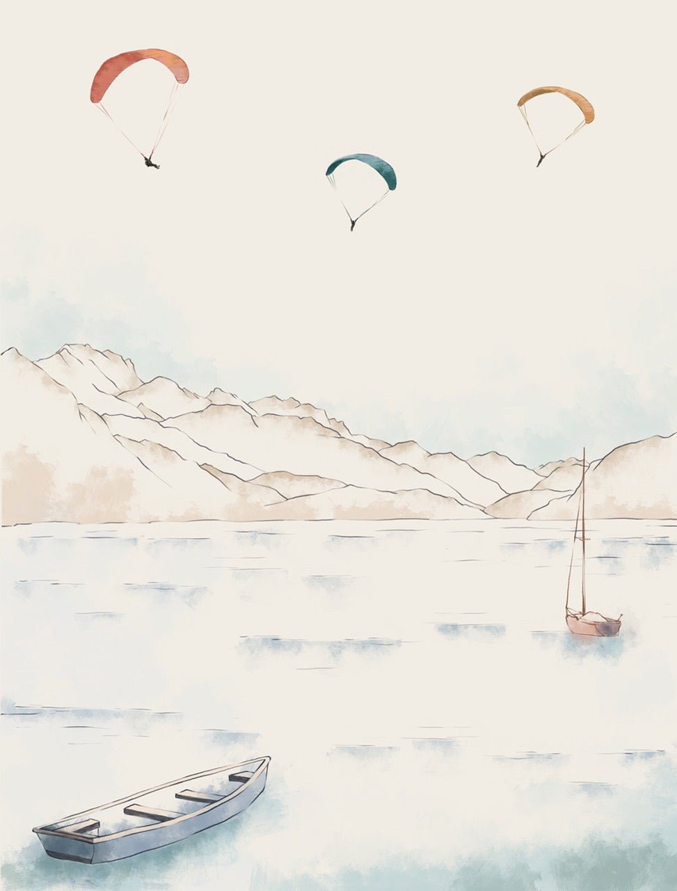 Papier peint Annecy, cimes & art