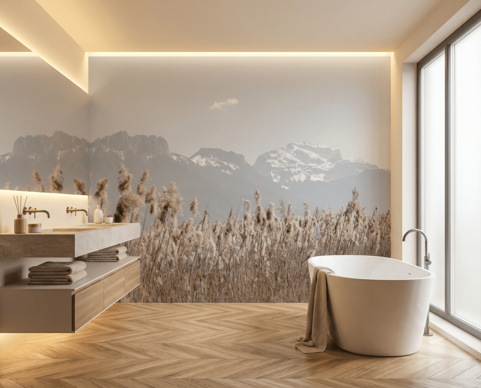 Papier peint photo - Dents de Lanfon & Tournette - Muralconcept