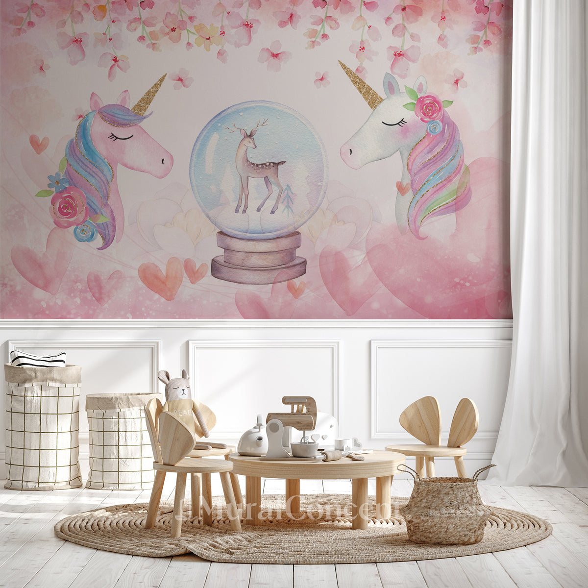 Sfondi della sala da ragazza di Licorne Girly Girl