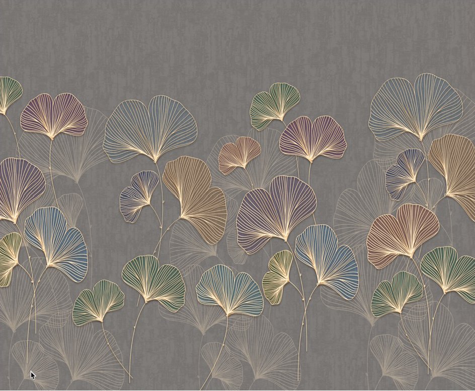 VP Trendy Asian Ginkgo Panoramic Wallpaper L190cm x H157cm