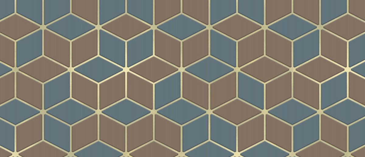 VP Abstract Geometric Wallpaper Gold L575cm x H250cm