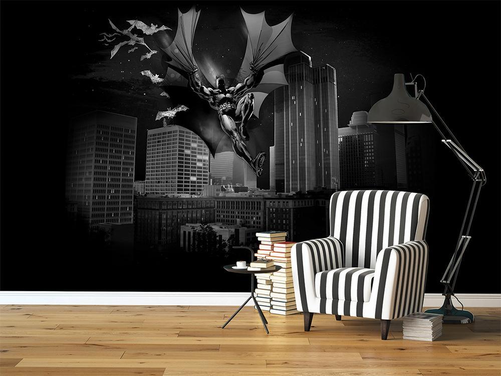 Carta da parati panoramica batman film hero all dark