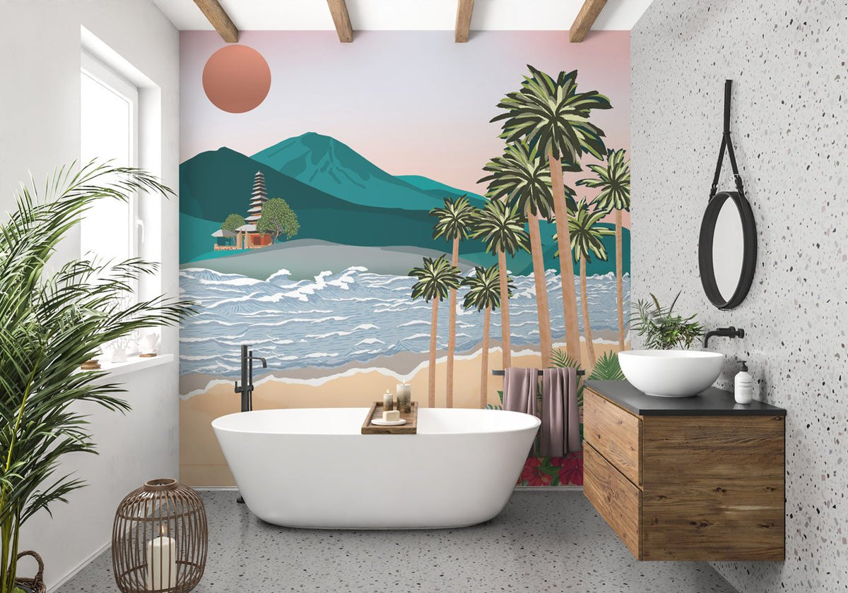 Bali inspiration illustration wallpaper