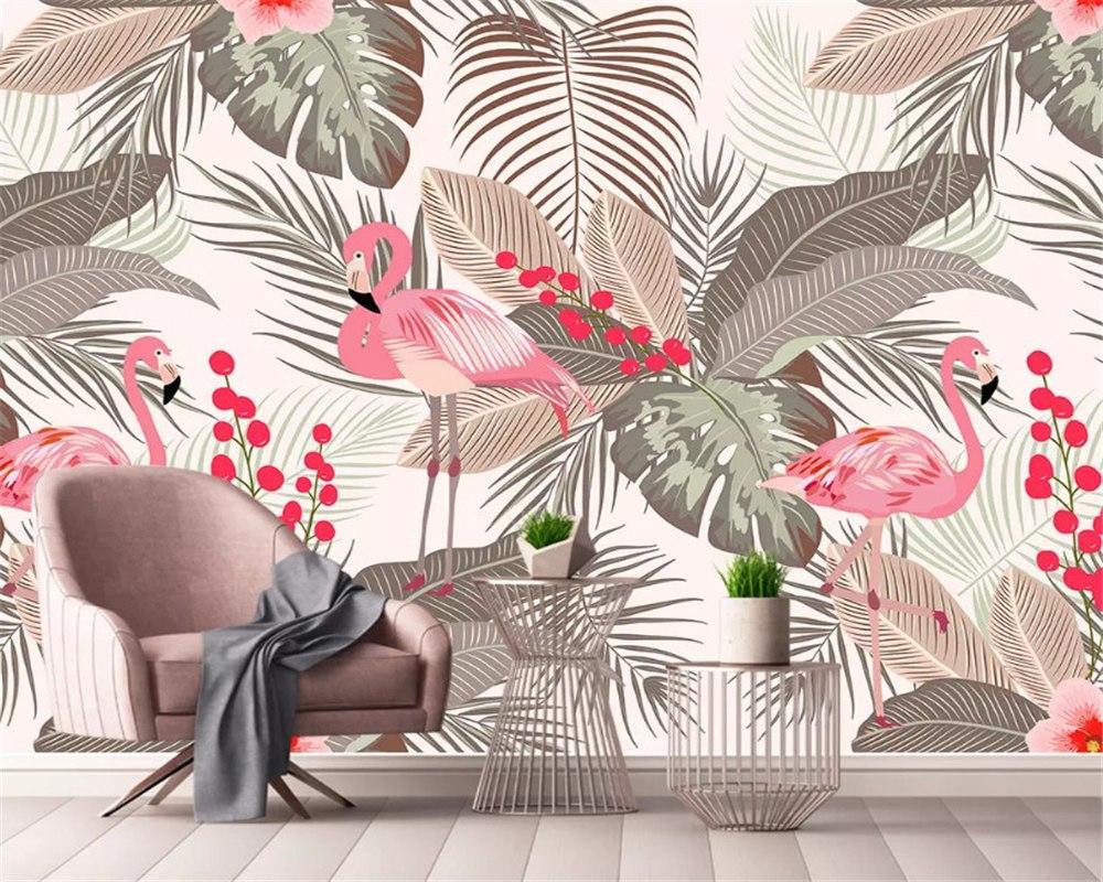 Papier peint Jungle & Flamant Rose